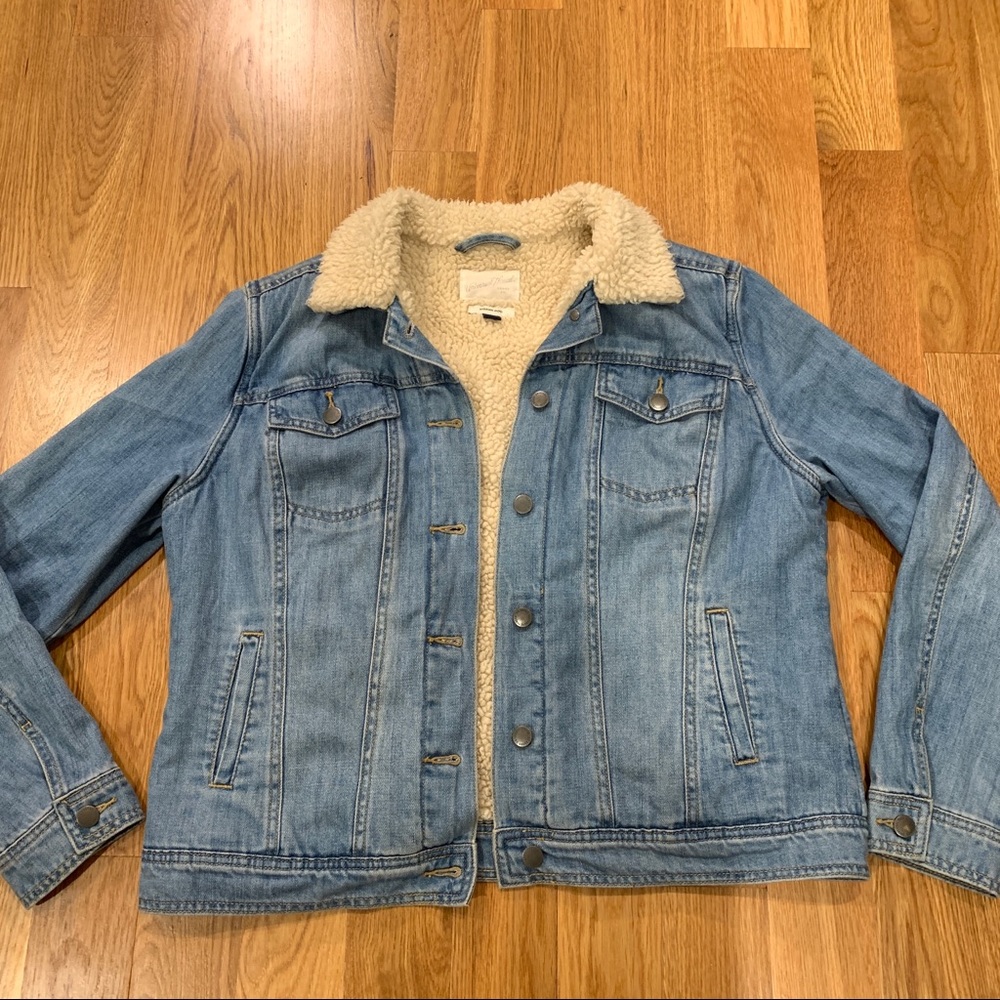 Jean Jacket with Sherpa Lining